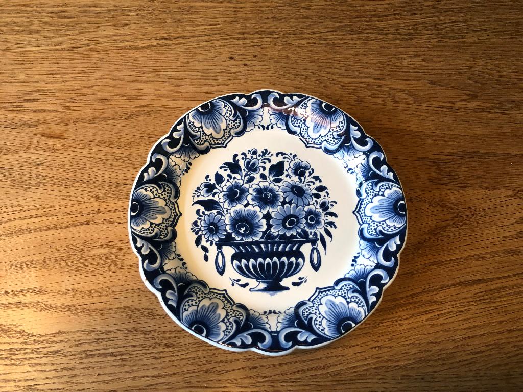 Delfts blauw wandbord, Ophalen of Verzenden