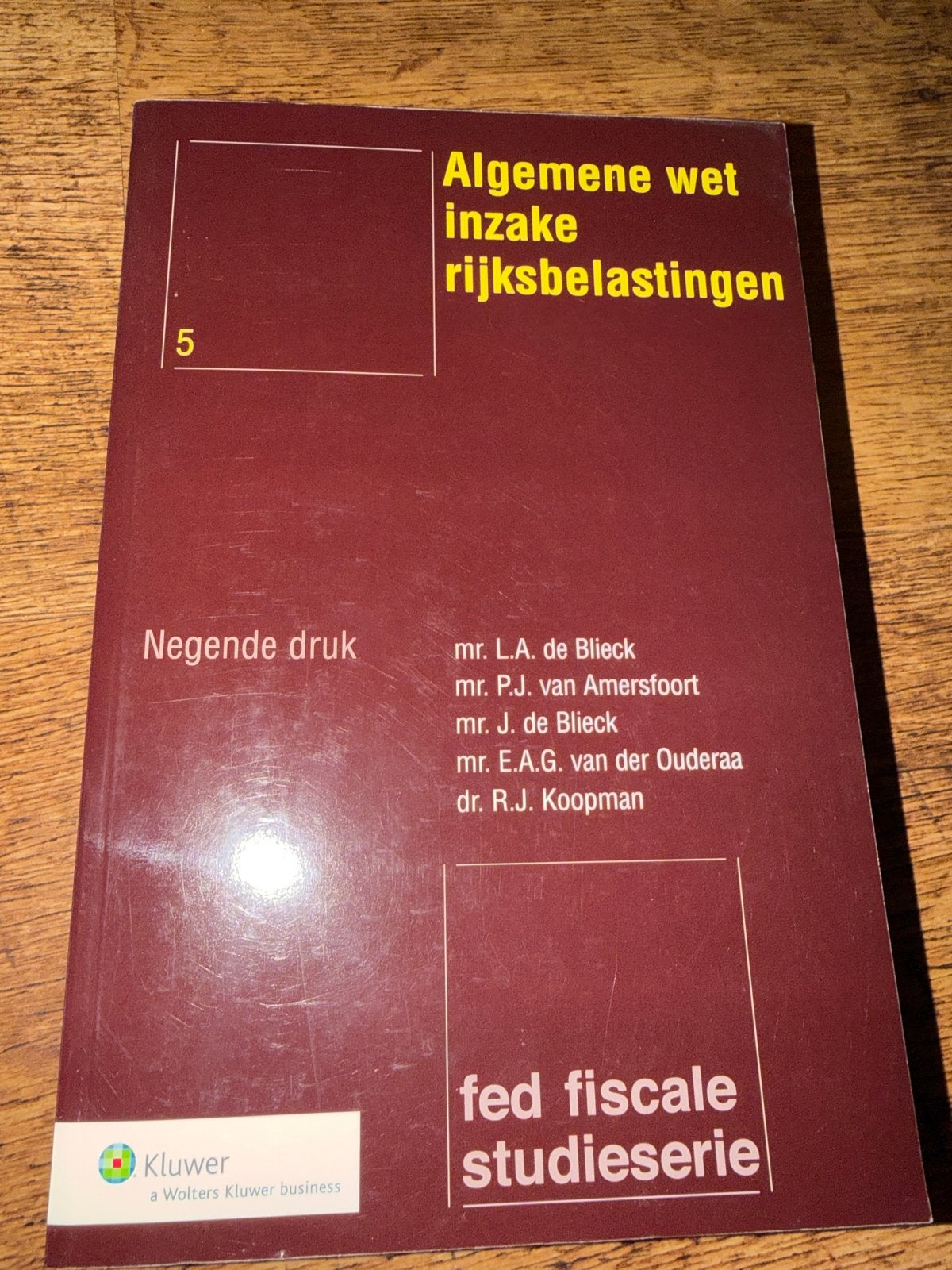 Algemene wet inzake rijksbelastingen - Negende druk, Ophalen, Gamma, Gelezen, HBO