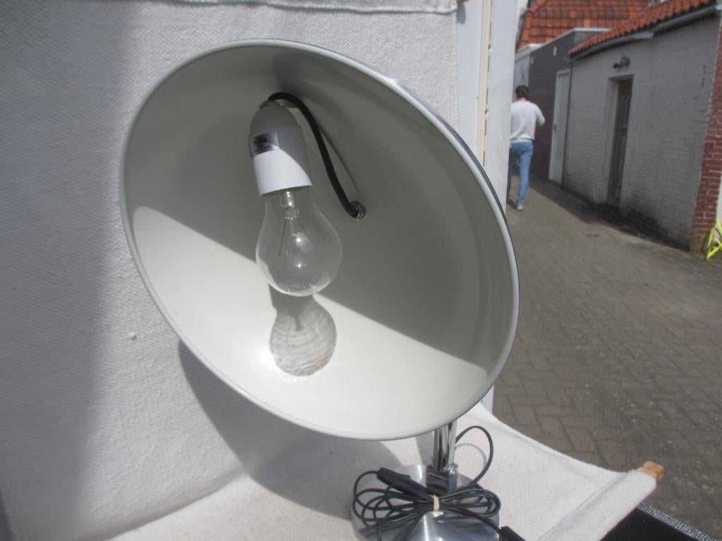 Hala Zeist bureaulamp ontwerp H. Busquet jaren 50, Ophalen of Verzenden, Gebruikt, Metaal, 50 tot 75 cm