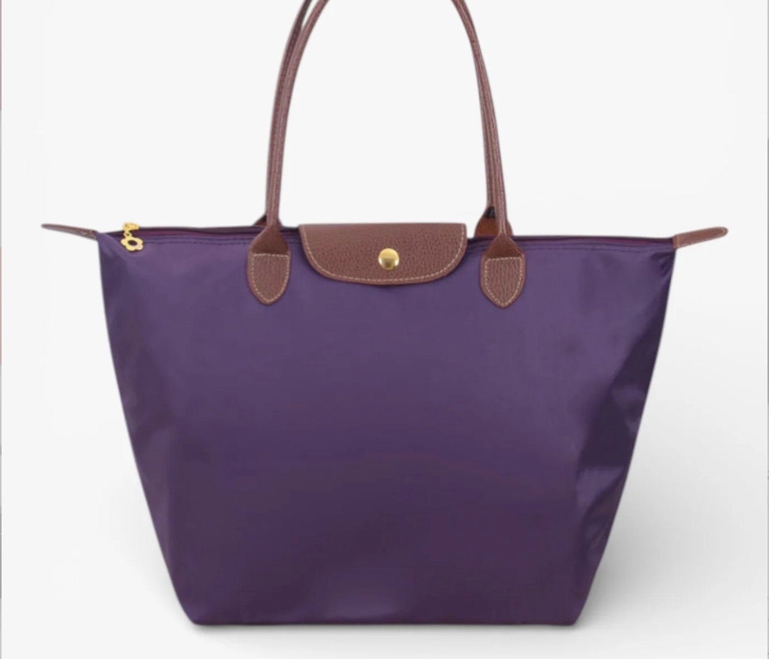 Longchamp Le Pliage Shopper Tas Paars, Ophalen of Verzenden, Nieuw, Paars, Shopper
