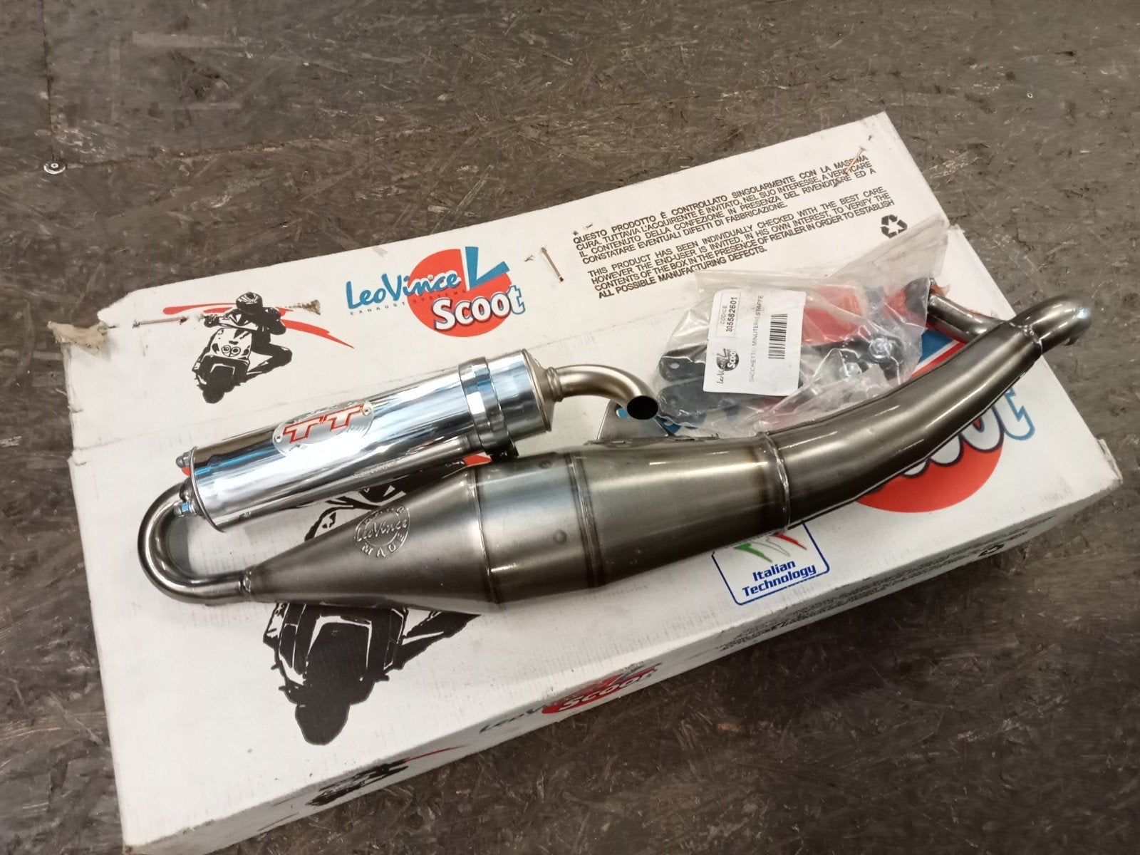 Uitlaat Piaggio leovince tt 2-takt nieuw, Ophalen of Verzenden, Nieuw, Uitlaat, Piaggio