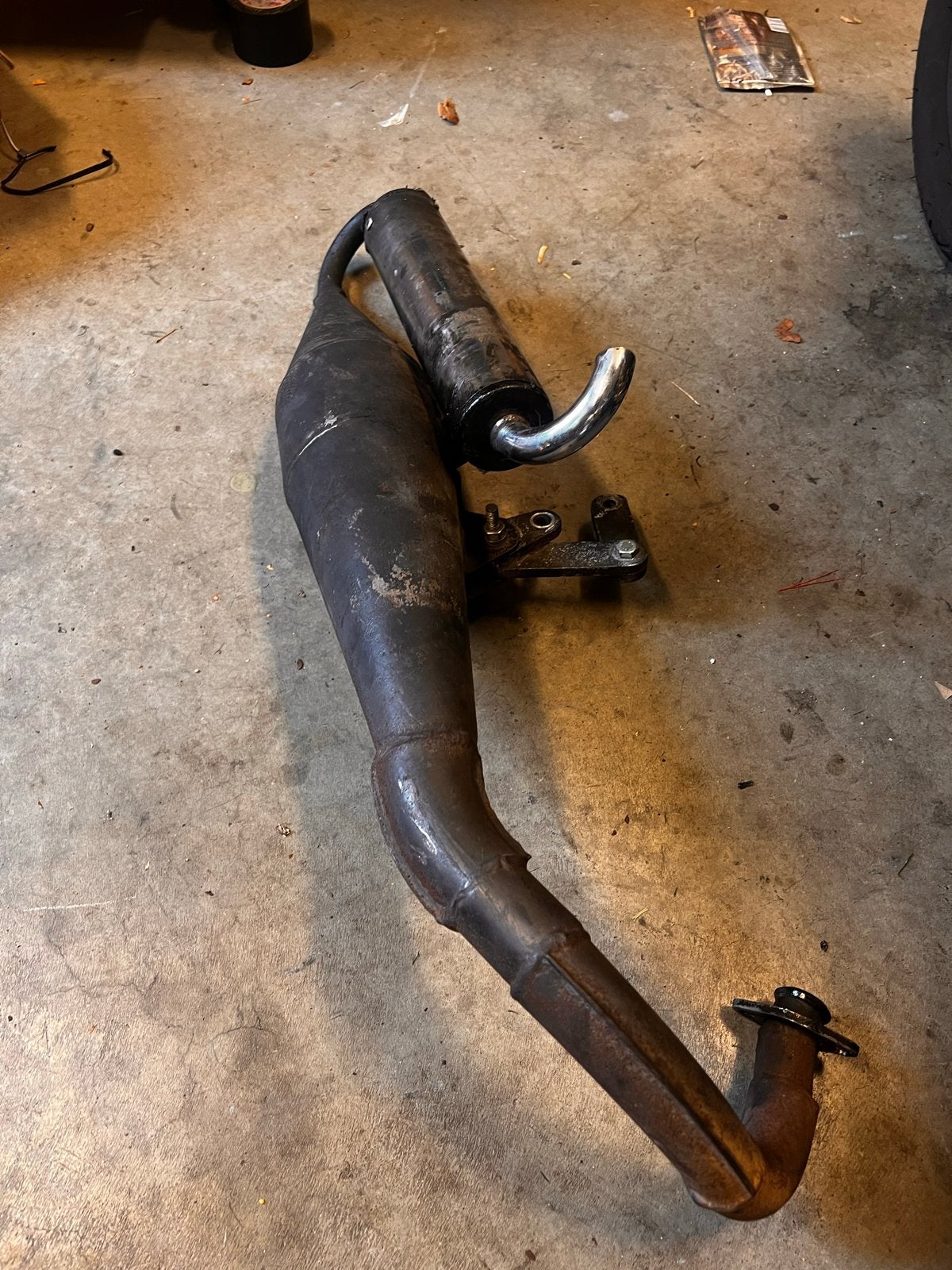 50-70cc Zip uitlaat - Laser X Pro, Fietsen en Brommers, Ophalen of Verzenden, Gebruikt, Uitlaat, Piaggio