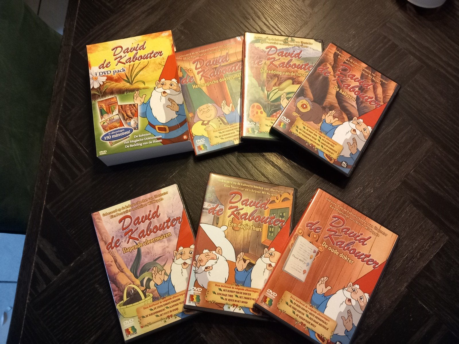 David de Kabouter DVD Collectie - 6 DVD's, Cd's en Dvd's, Gebruikt, Animatie, Alle leeftijden, Tv-serie
