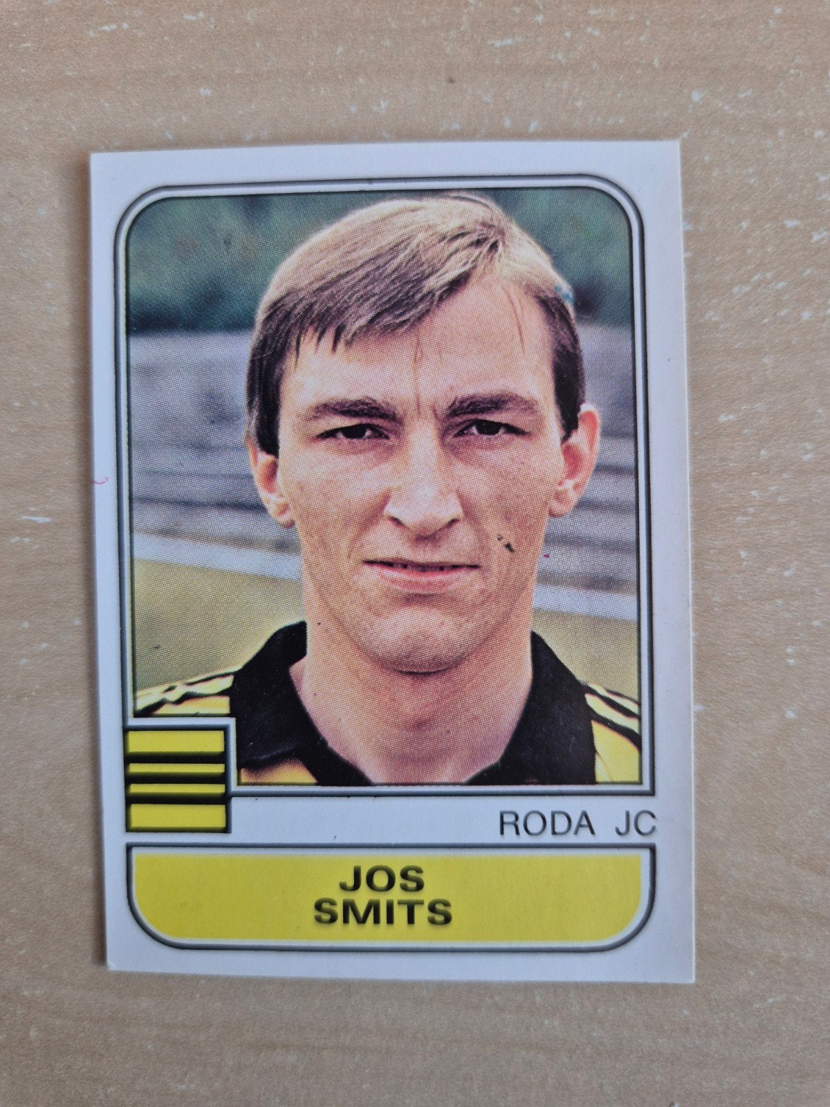 Panini Voetbal 82 Jos Smits Roda JC, Ophalen of Verzenden, Zo goed als nieuw, Roda JC, Poster, Plaatje of Sticker