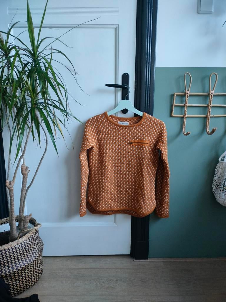 Bershka Knitwear - Maat XS okergeel met stipjes, Ophalen of Verzenden, Zo goed als nieuw, Maat 34 (XS) of kleiner, Oranje