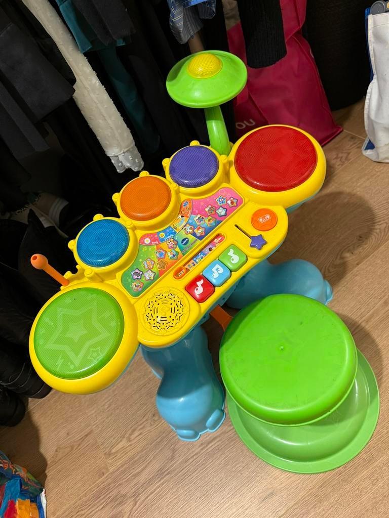 V tech drumstel, Ophalen of Verzenden, Zo goed als nieuw