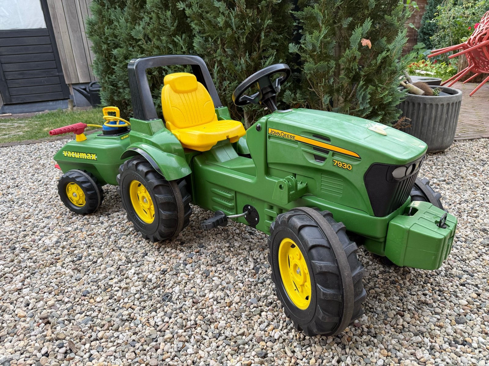 John Deere 7930 traptractor met aanhanger Vacumax, Kinderen en Baby's, Speelgoed | Speelgoedvoertuigen, Ophalen, Gebruikt
