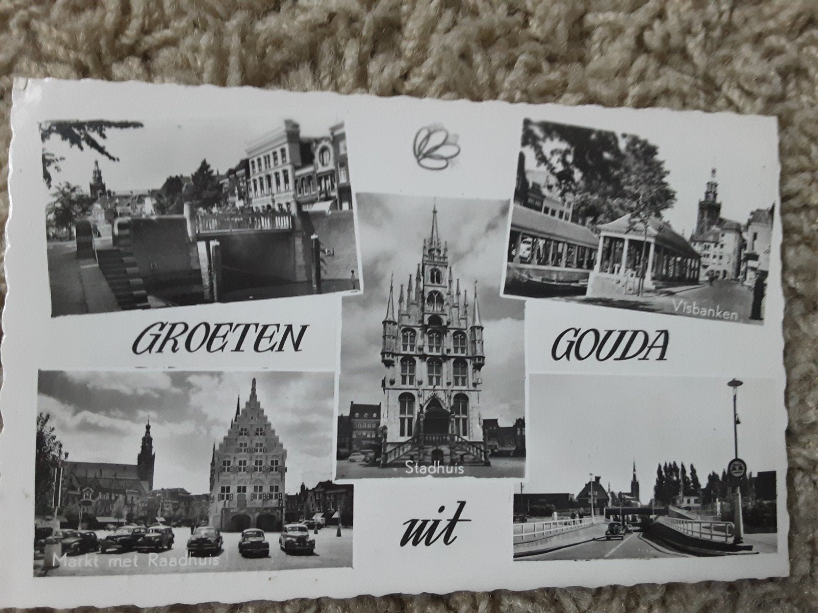 Gouda - Visbanken, Stadhuis, Markt, Ophalen of Verzenden, Voor 1920, Ongelopen, Zuid-Holland