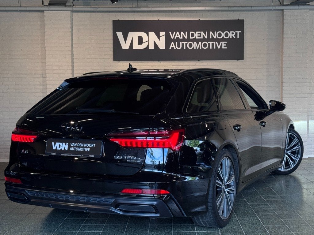 Audi A6 Avant 55 TFSI e Quattro Competition S-Line Massage H, Automaat, Gebruikt, Zwart, Leder