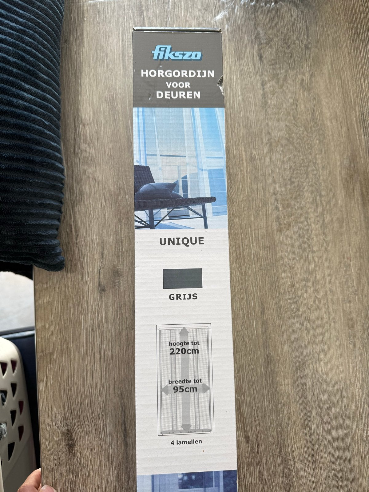 Fikszo Horgordijn voor deuren - Nieuw in doos, Overige merken, Nieuw, Ophalen of Verzenden, Grijs