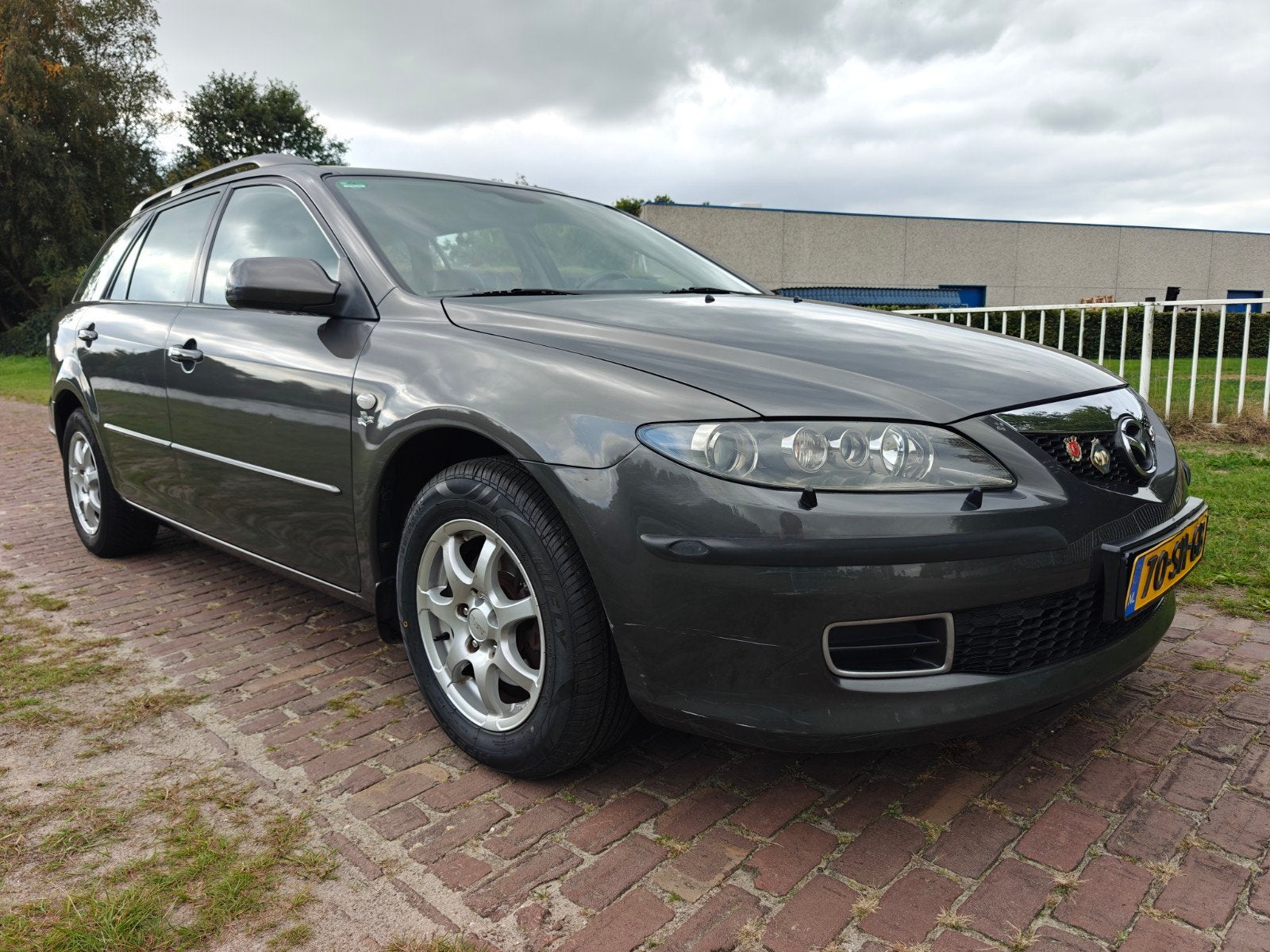 Mazda 6 2.3 Sportbreak AUT 2006 Leder Clima Cruise Bose, Auto's, Euro 5, Zwart, 4 cilinders, 2261 cc
