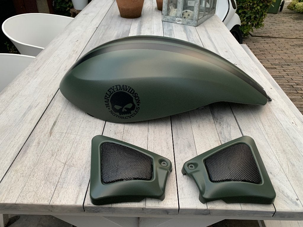 Airbox Cover en Zijkappen Night Rod, Ophalen of Verzenden, Gebruikt