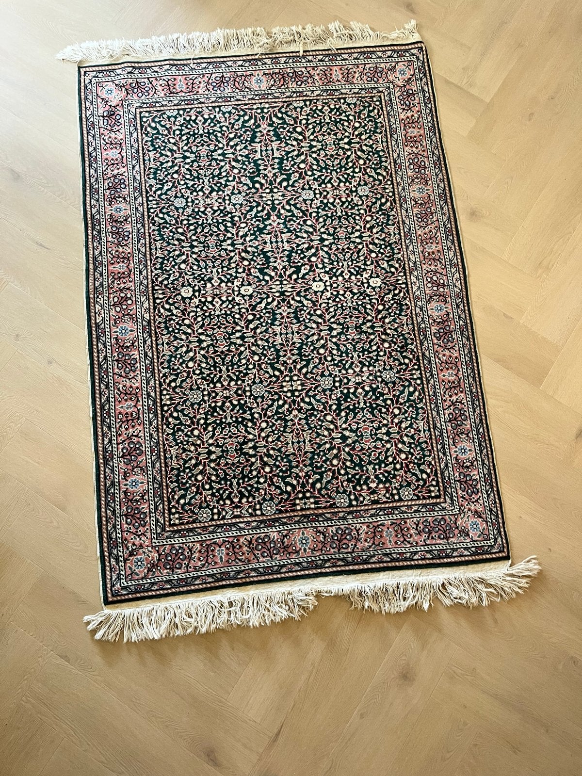 Handgeknoopt Turks kleed - Wol & Katoen - 119x179 cm, Ophalen, Gebruikt, 100 tot 150 cm, 150 tot 200 cm