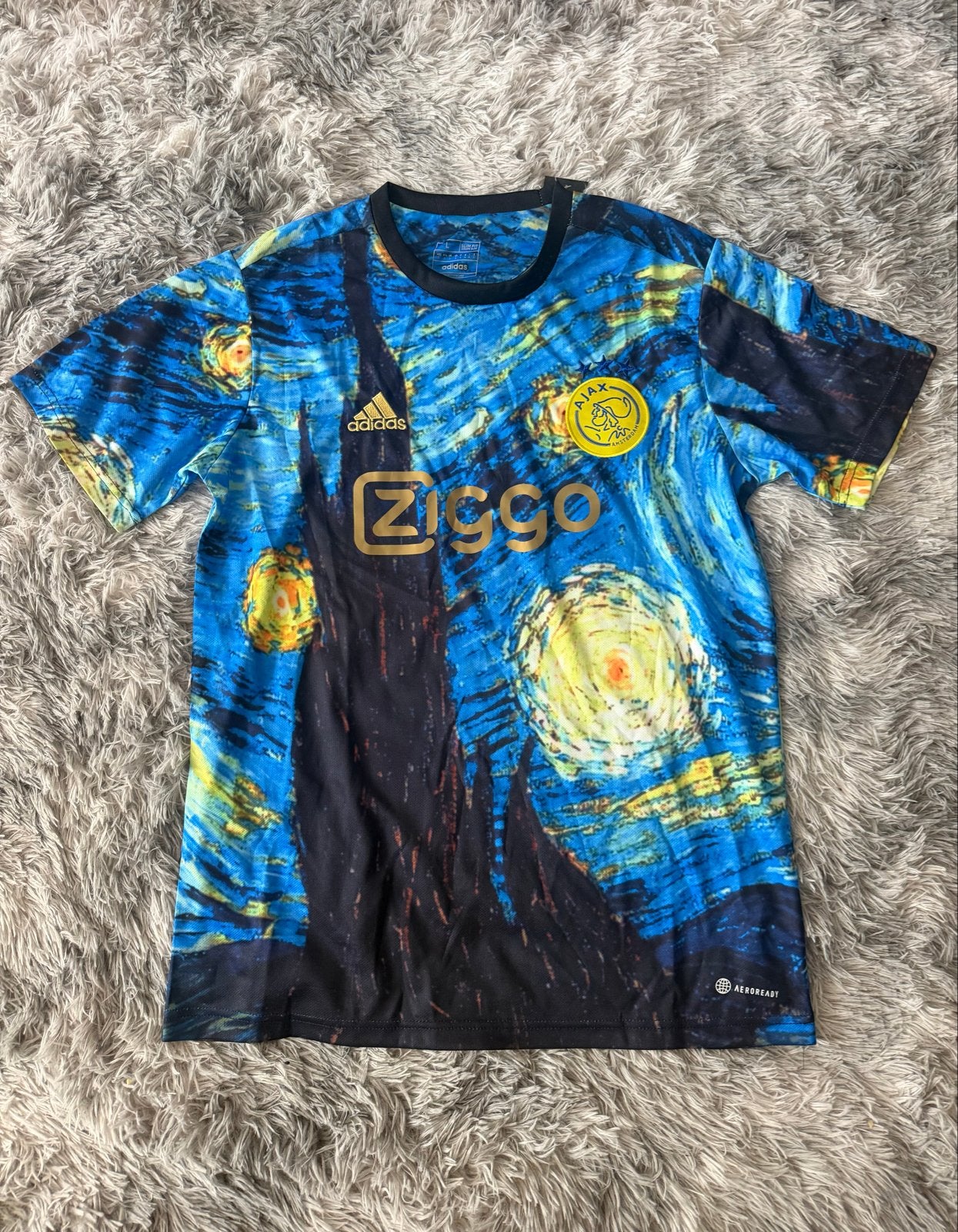 Ajax x Vincent van Gogh shirt - The Starry Night, Blauw, Nieuw, Overige maten, Ophalen of Verzenden
