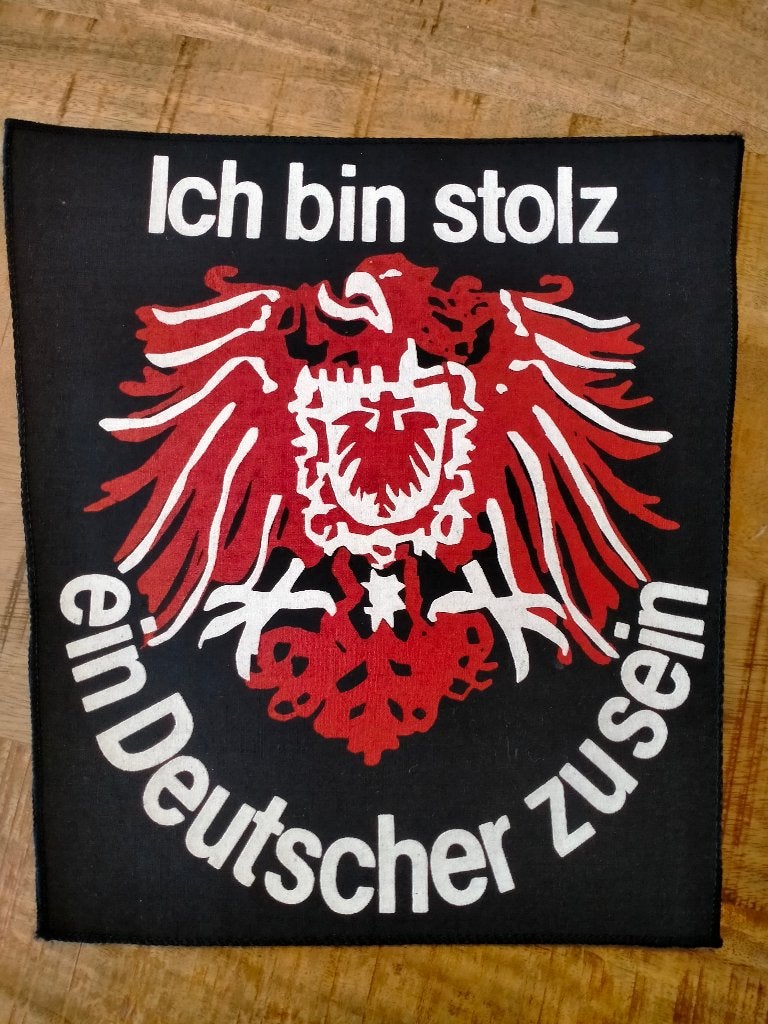 Deutscher Duitsland vintage Duitse backpatch back patch, Ophalen of Verzenden, Zo goed als nieuw
