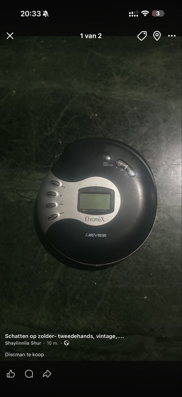 ChromeX iZivee Discman - Draagbare CD-speler, Audio, Tv en Foto, Walkmans, Discmans en Minidiscspelers, Ophalen of Verzenden, Discman