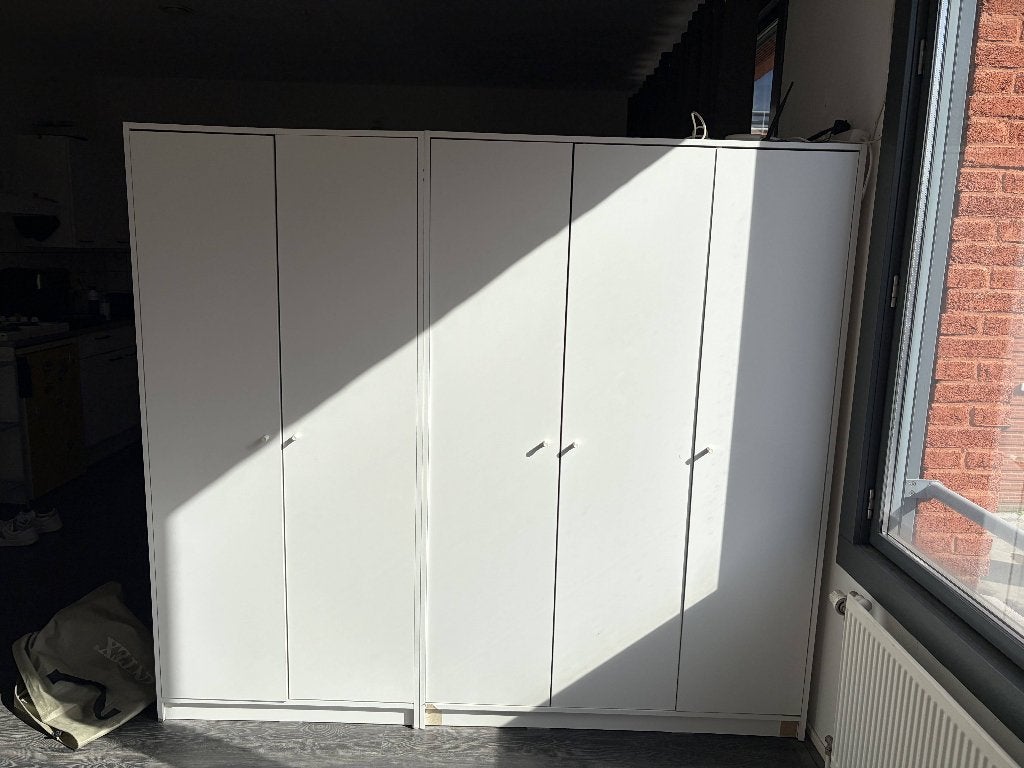 2 IKEA KLEPPSTAD kledingkasten wit – samen €55, Ophalen, Gebruikt, 50 tot 100 cm, 150 tot 200 cm