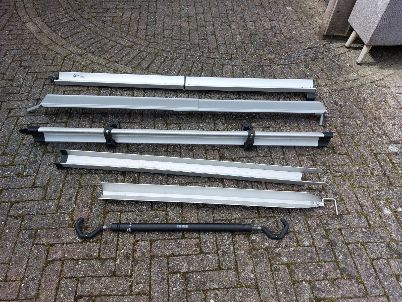 oprij goten voor fietsendrager, Ophalen of Verzenden, Zo goed als nieuw, Trekhaakdrager