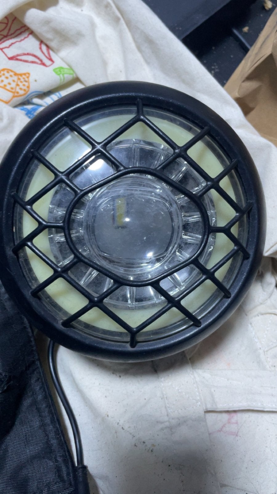 Fatbike voorlamp - 3 pins aansluiting, Fietsen en Brommers, Ophalen of Verzenden, Gebruikt, Voorlicht