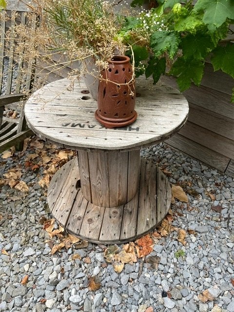 Houten haspel, Tuin en Terras, Ophalen, Gebruikt, Rond, Hout