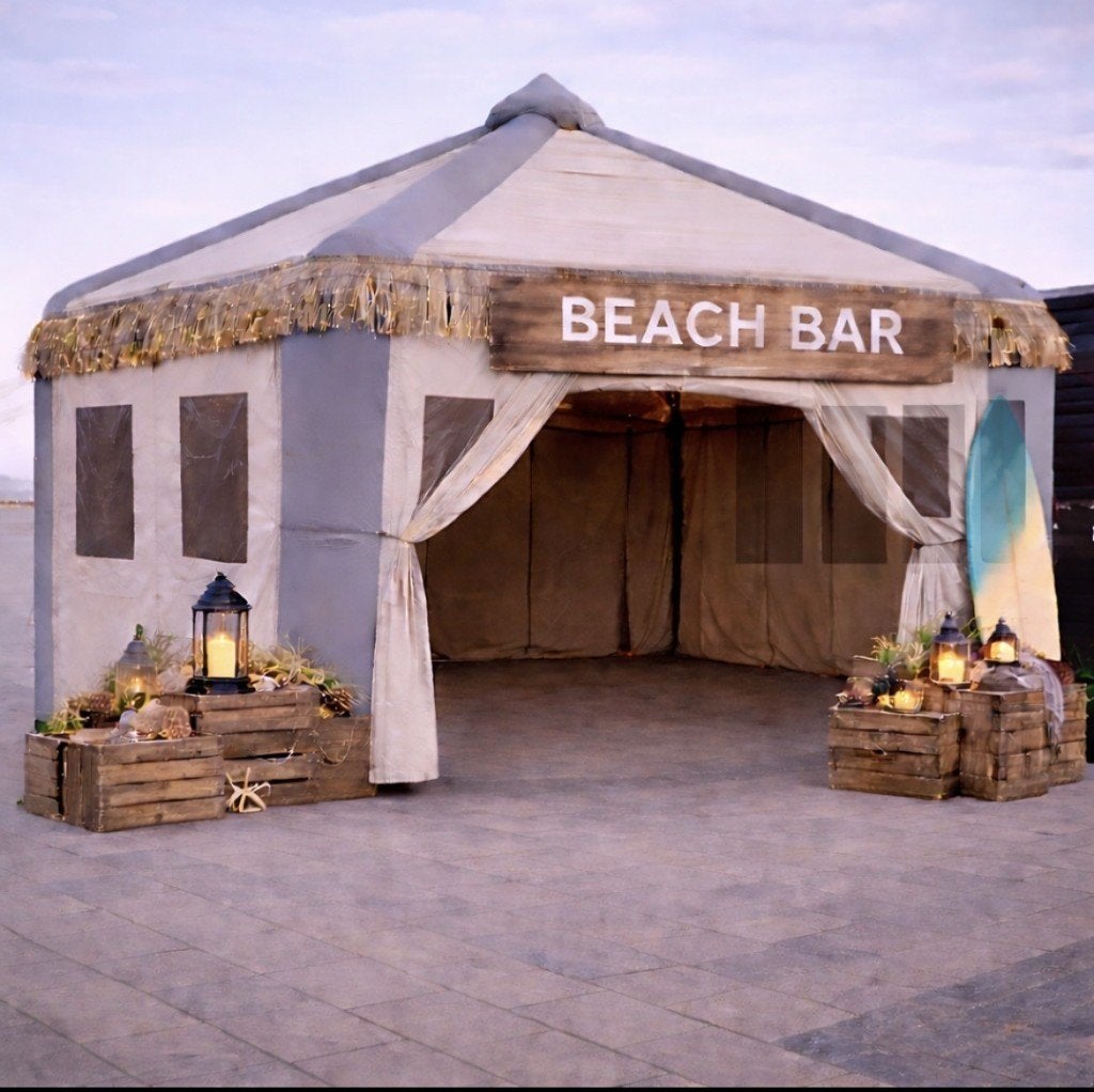 Opblaasbare tent/pub/café huren bij Revando incl plaatsen, Ophalen of Verzenden, Zo goed als nieuw, Verjaardag