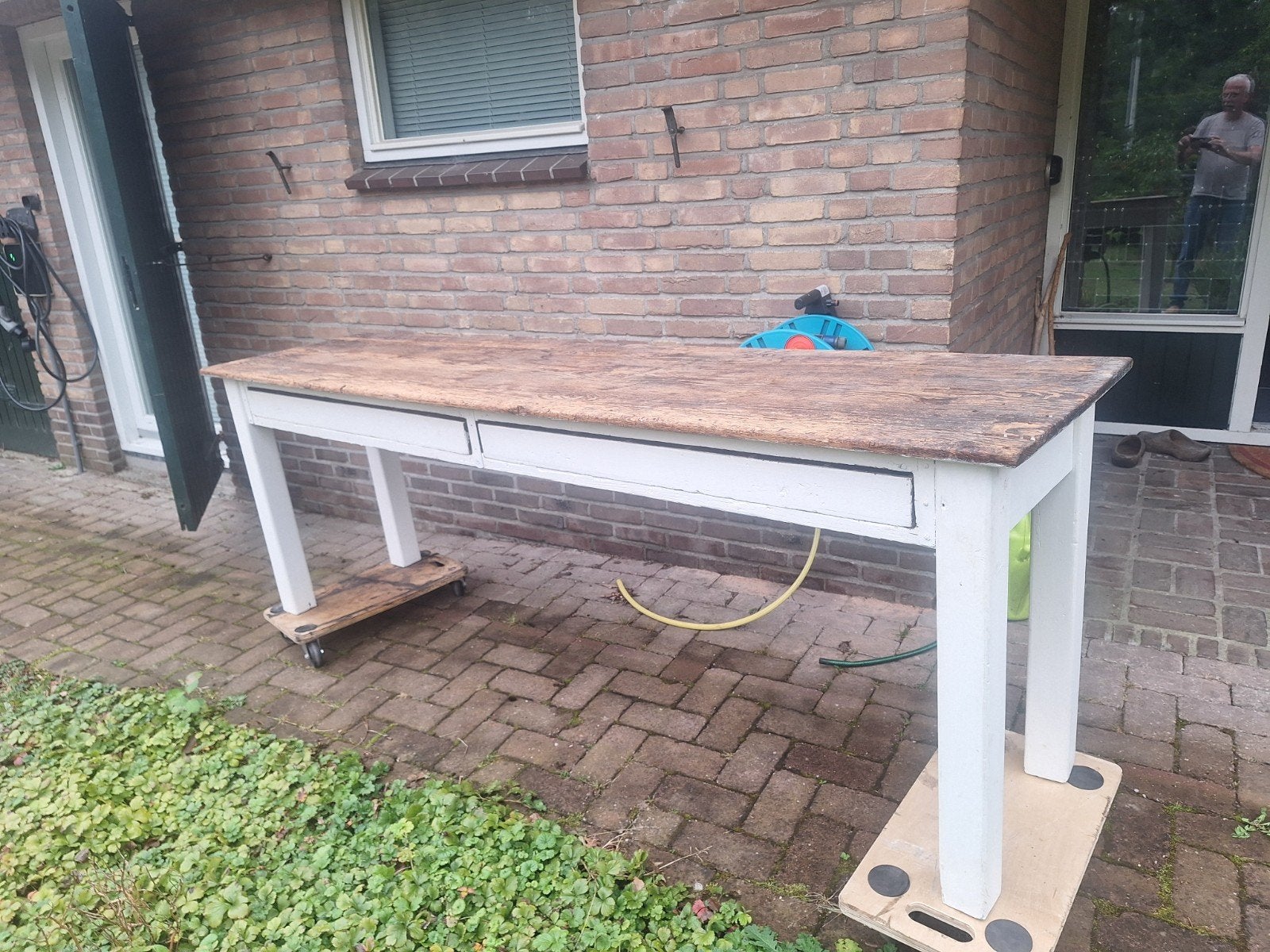 Vintage Muurtafel met Letterbak lades, Ophalen of Verzenden
