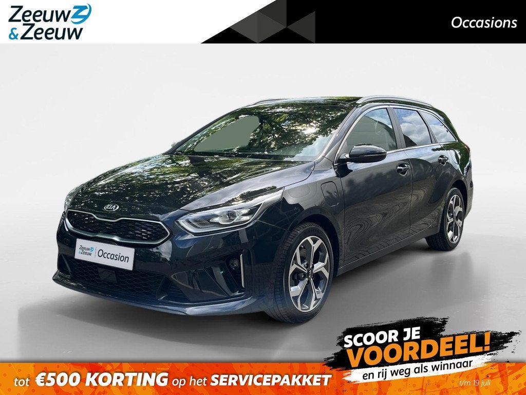 Kia Ceed Sportswagon 1.6 GDI PHEV ExecutiveLine | Panoramada, Auto's, Kia, Lichtsensor, Gebruikt, Zwart, Geïmporteerd
