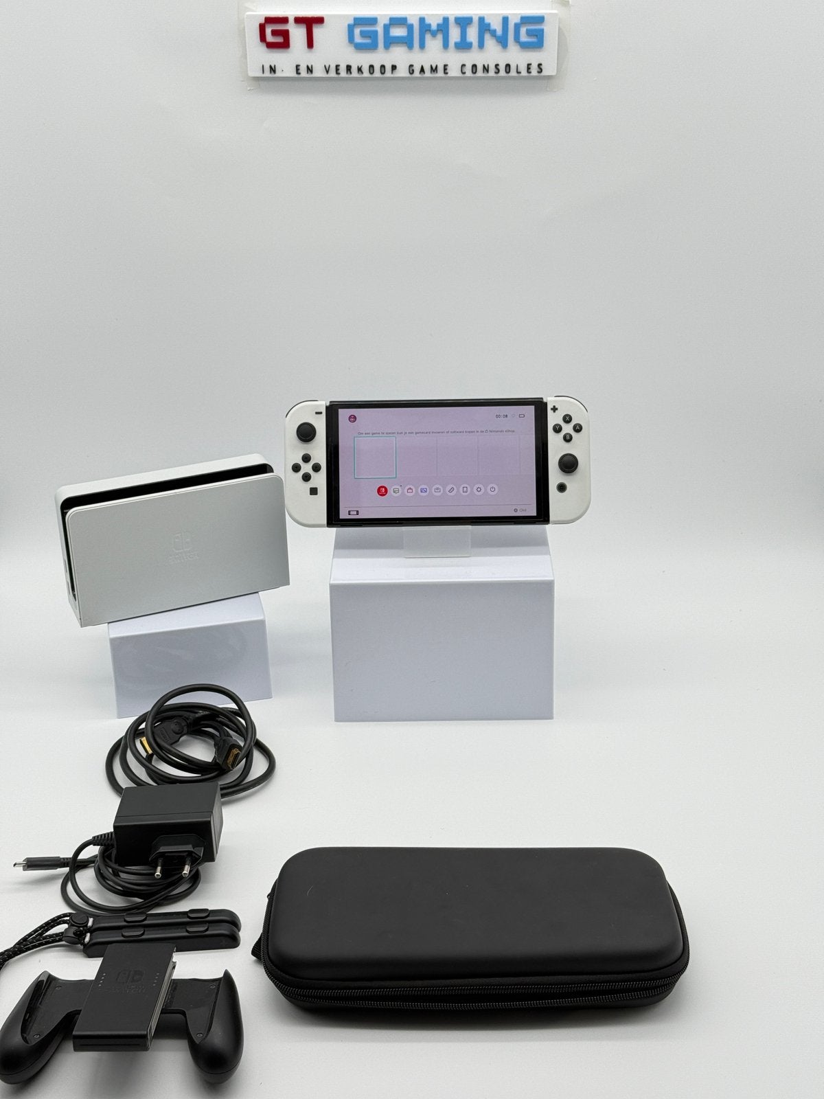 OLED NINTENDO SWITCH 2025 160GB + GARANTIE + TASJE, Met 2 controllers, Ophalen of Verzenden, Zo goed als nieuw, "