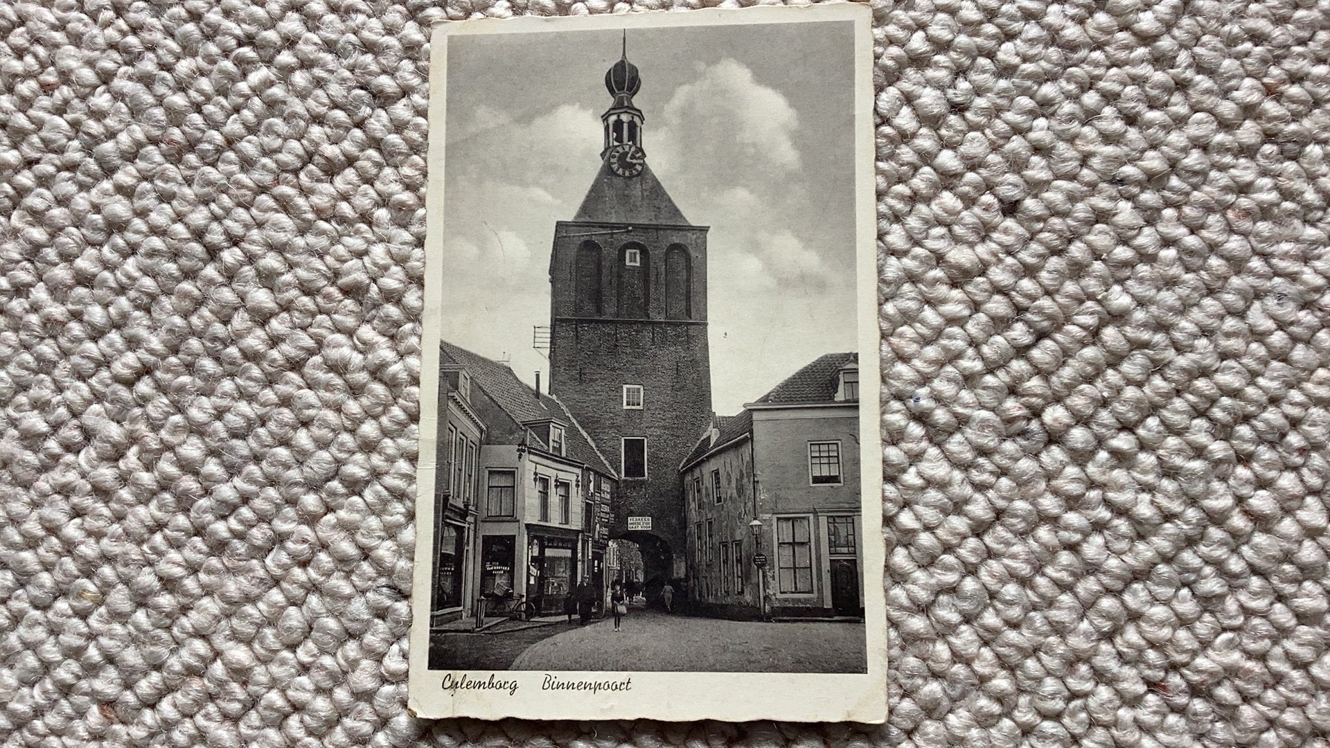 Ansichtkaart Culemborg Binnenpoort 1941. 988, Verzamelen, Ophalen of Verzenden, 1940 tot 1960, Gelopen, Gelderland
