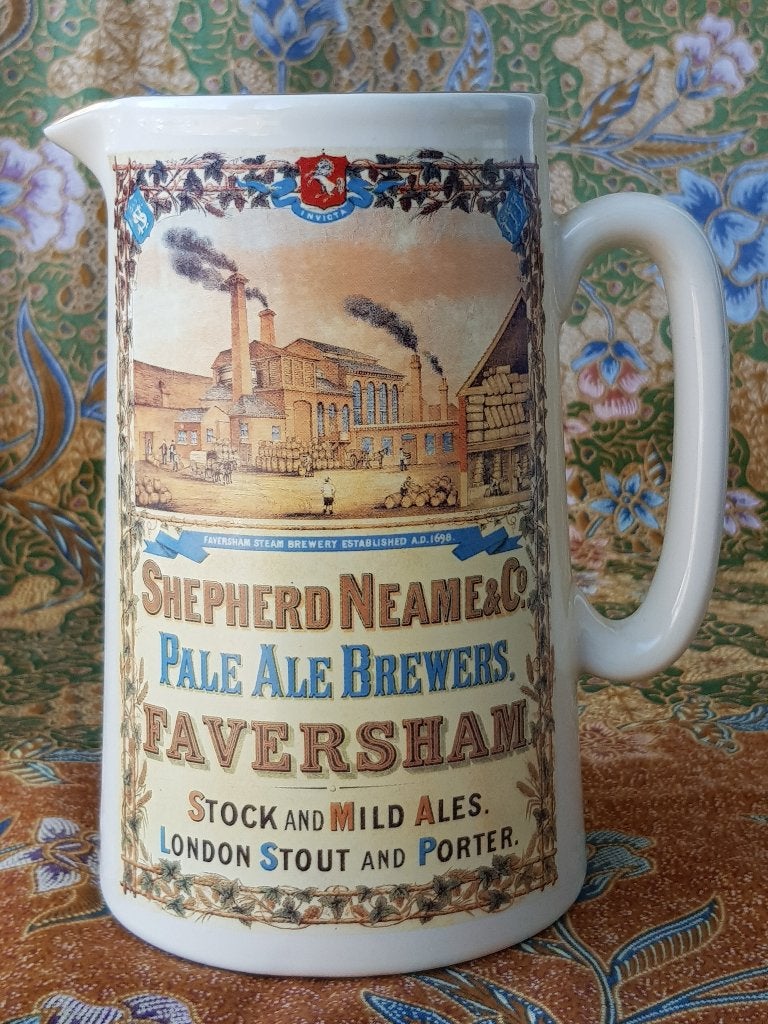 Mooie originele oude vintage bierkan uit Engeland 17,8 cm., Antiek en Kunst, Ophalen of Verzenden