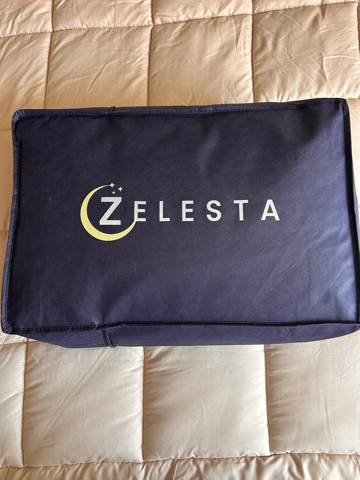 Zelesta Velvetbed taupe 200x200 + Deken (nieuw/getest), Ophalen, Nieuw, Bruin, Deken of Dekbed