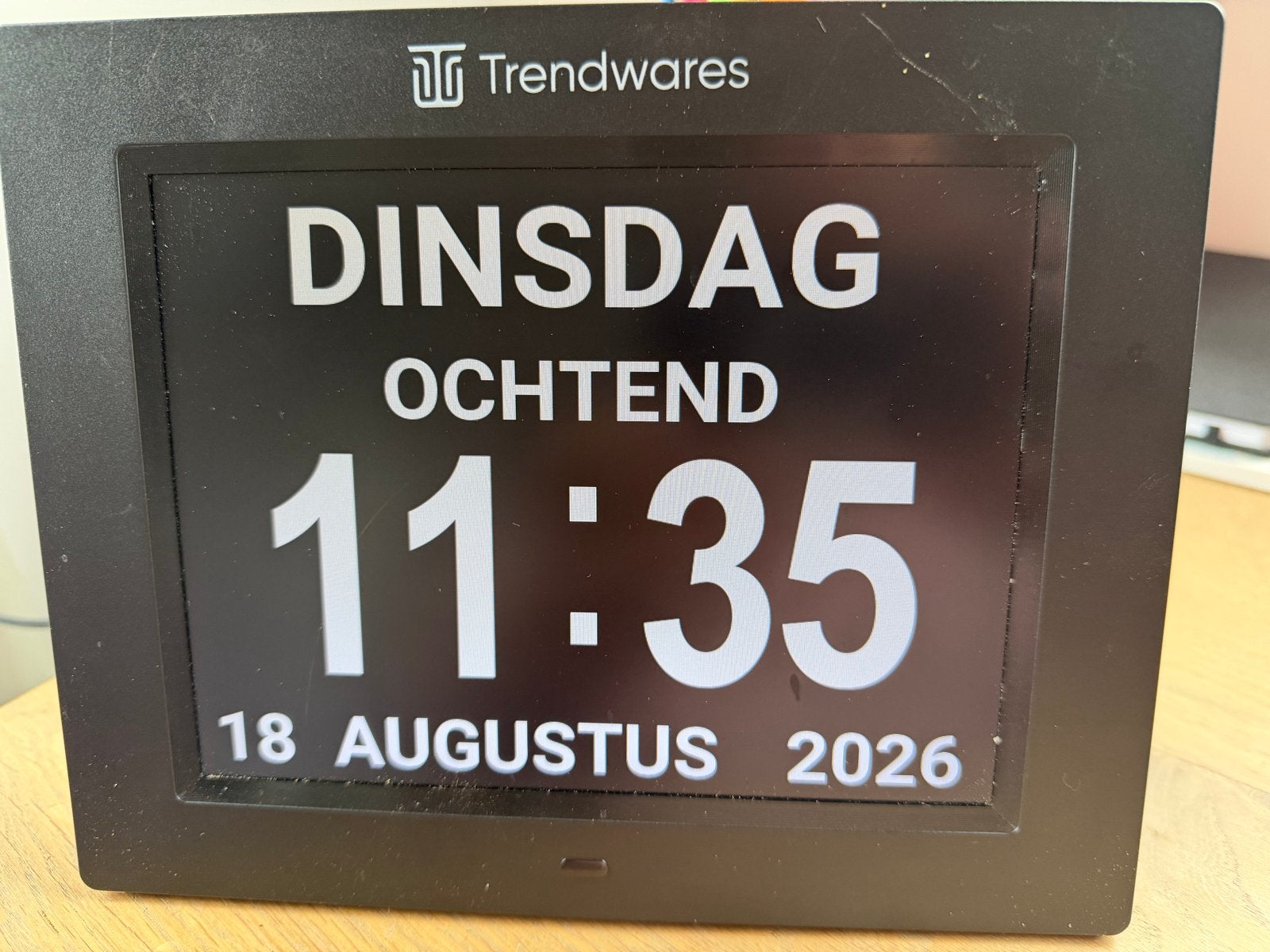 Trendwares Digitale Dementieklok DK-01, Huis en Inrichting, Woonaccessoires | Klokken, Ophalen of Verzenden, Zo goed als nieuw