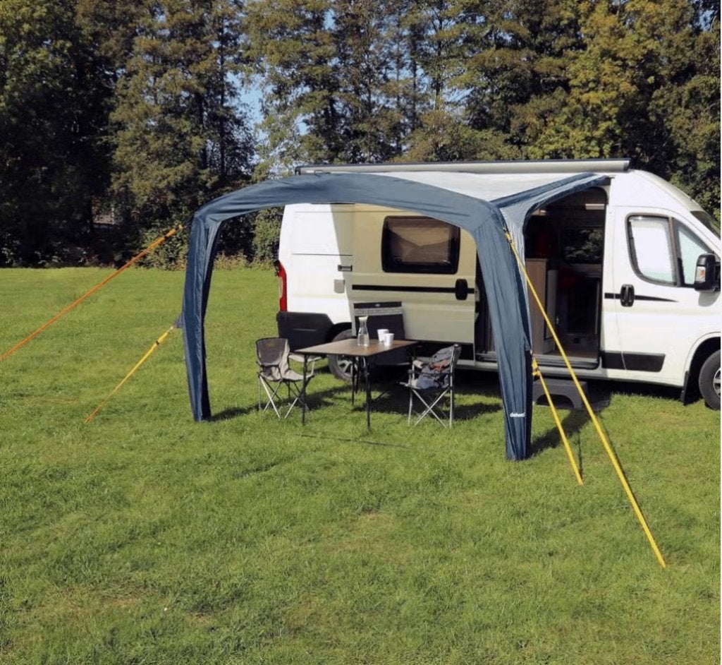 Opblaasbare voortent voor camper of caravan., Ophalen, Zo goed als nieuw