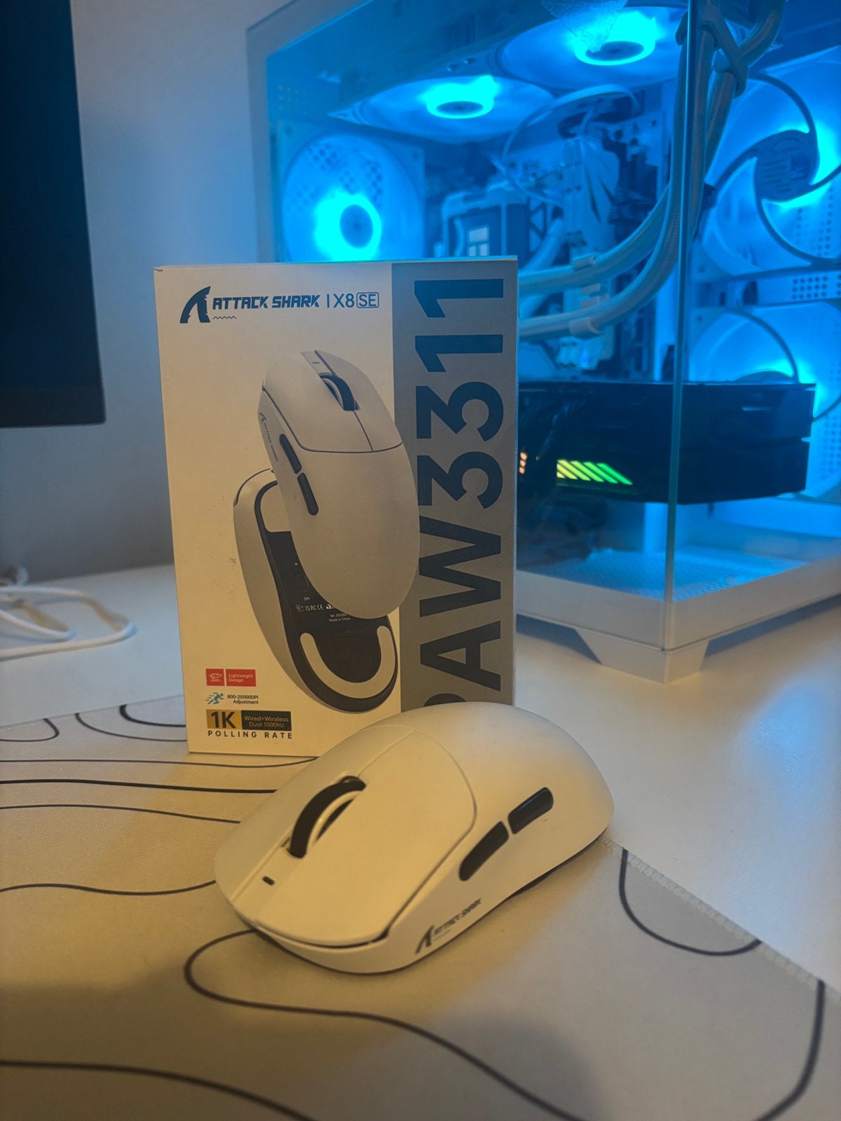 ATTACK SHARK X8SE Draadloze Gaming Muis, Computers en Software, Muizen, Rechtshandig, Muis, Nieuw, Ophalen of Verzenden