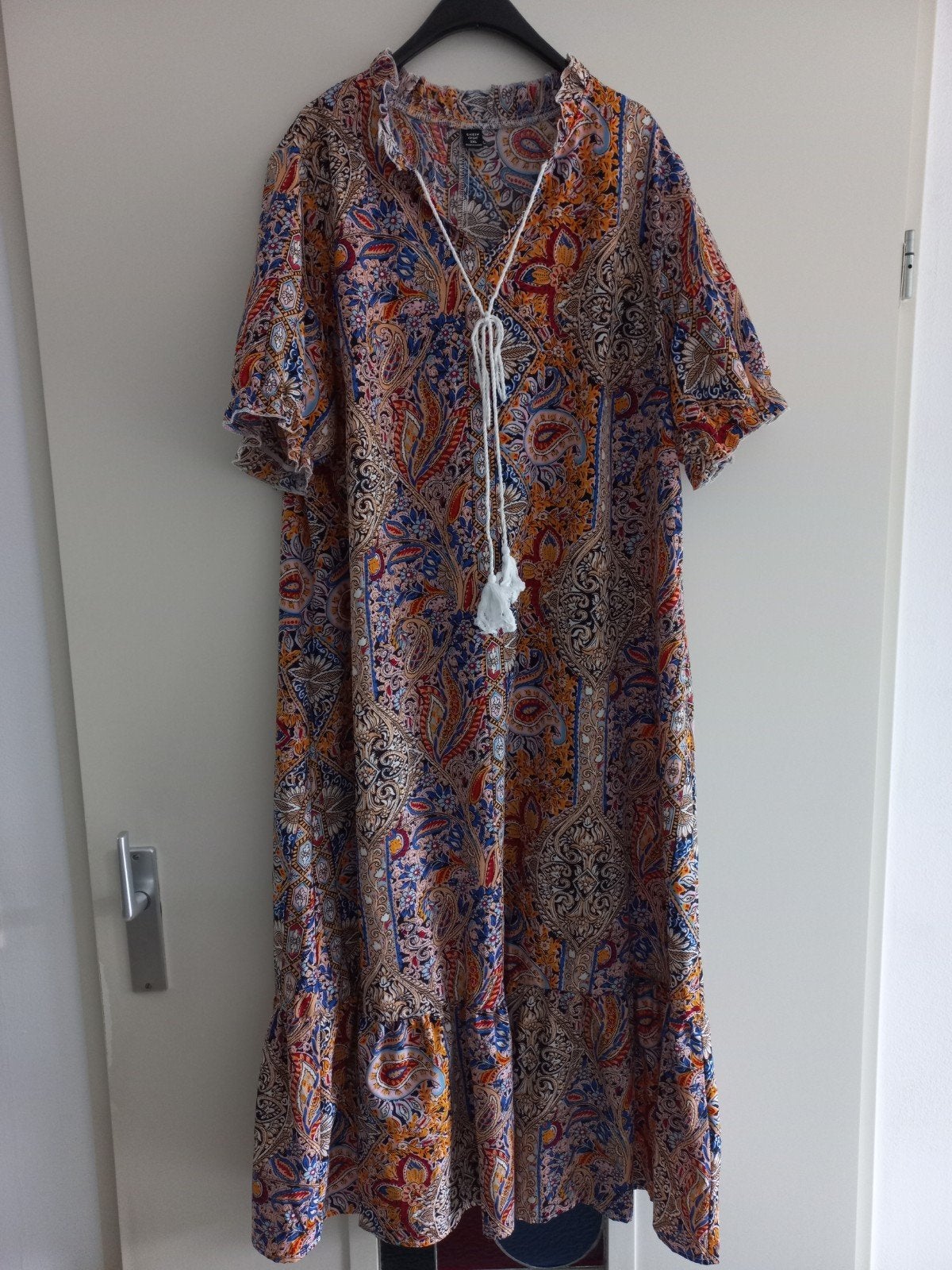 Bohemian jurk 2xl, Ophalen of Verzenden, Zo goed als nieuw, Maat 46/48 (XL) of groter, Onder de knie