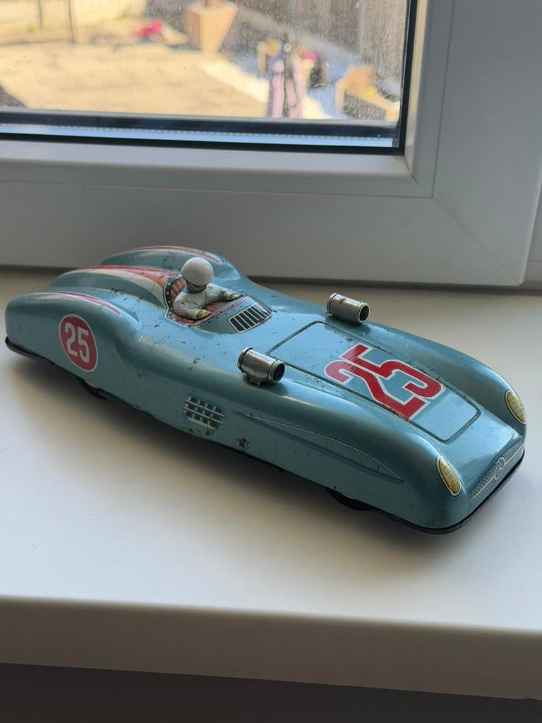 Nomura T.N Japan 50’s Mercedes Benz W-196R Racer Nº25, Antiek en Kunst, Ophalen of Verzenden