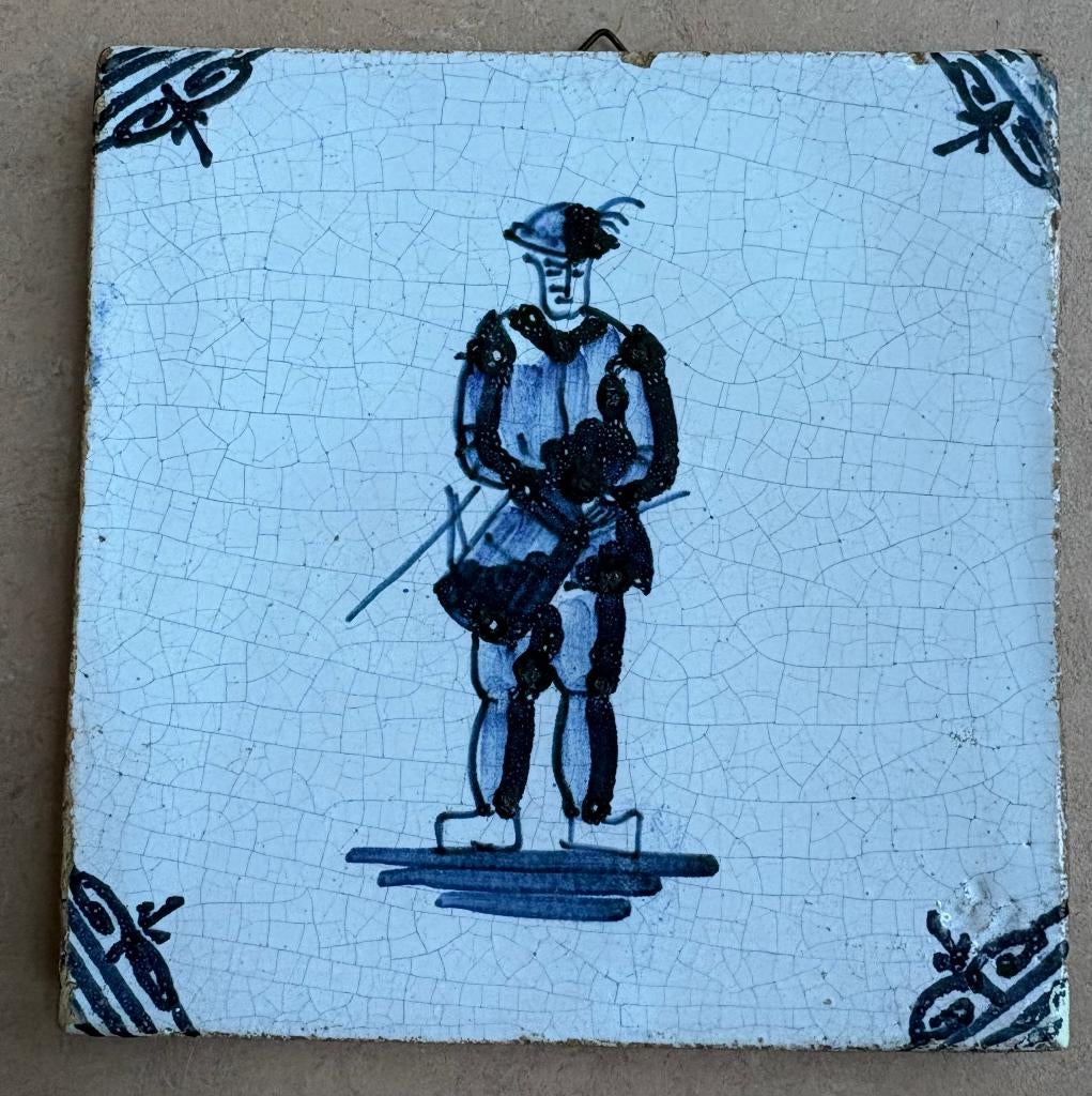 Leuke haardtegel met boer, Ophalen of Verzenden