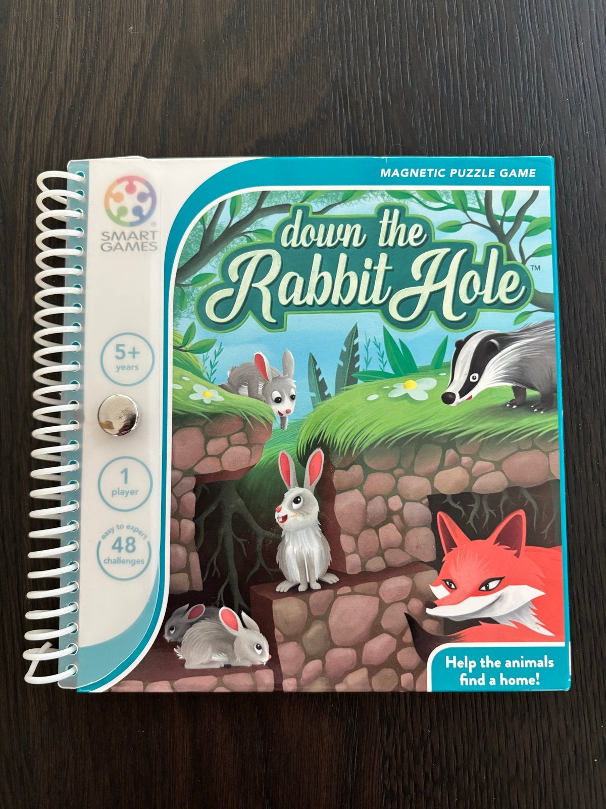 SmartGames Down the Rabbit Hole - Magnetisch Puzzelspel, Ophalen of Verzenden, Zo goed als nieuw, 6 jaar of ouder