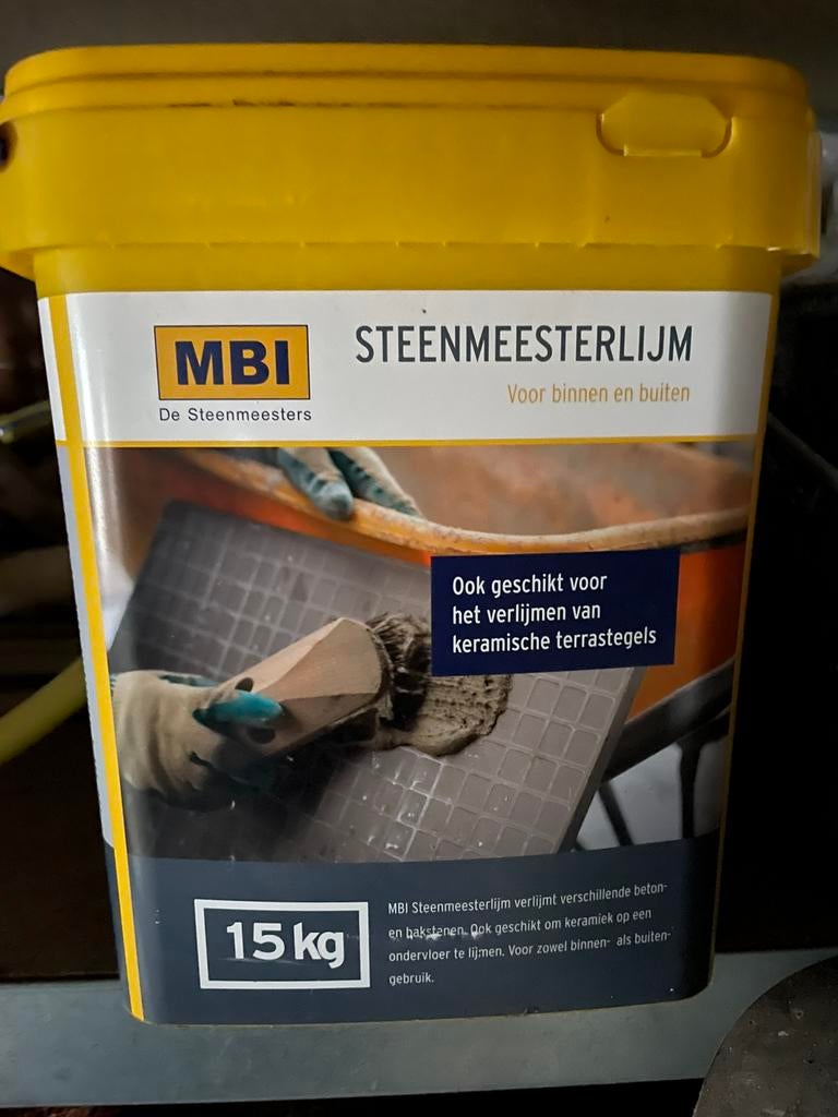 Steenlijm MBI 15kg Nieuw, Ophalen of Verzenden, Zo goed als nieuw