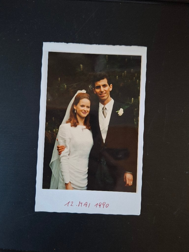 Bedankje huwelijk andreas docoy, Verzenden, Gebruikt, Buitenland, Kaart, Foto of Prent