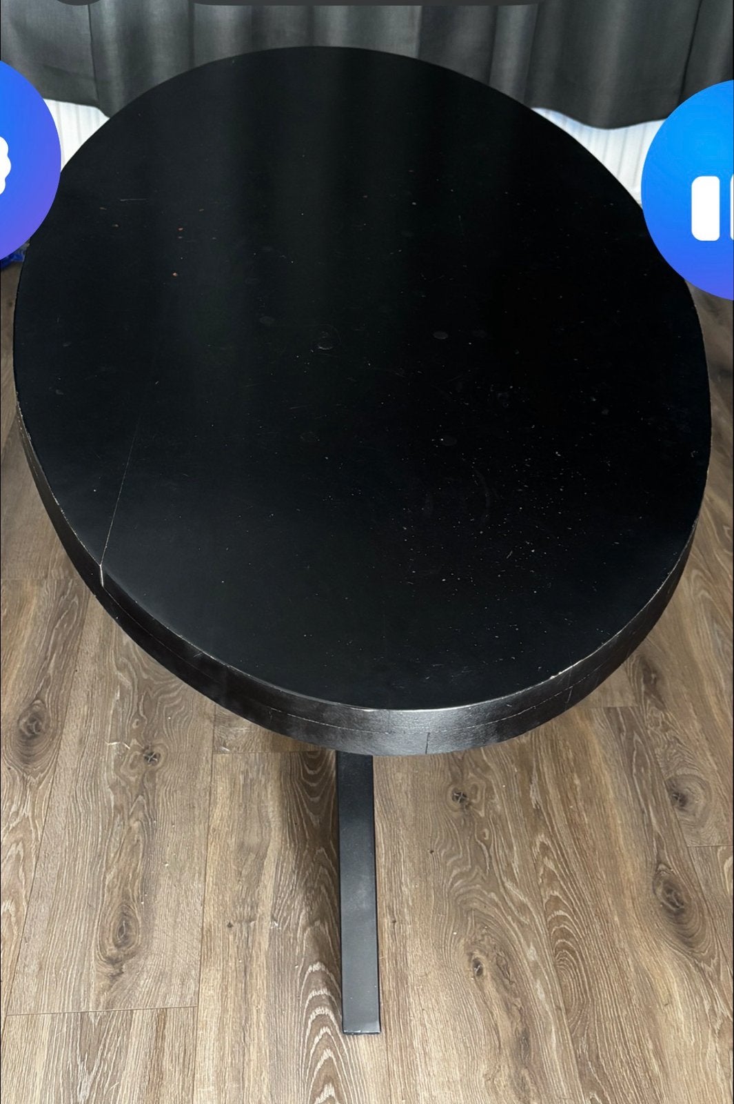 Zwarte Eettafel 180x80 cm - Modern Design, Huis en Inrichting, Overige materialen, Gebruikt, 150 tot 200 cm, Vier personen