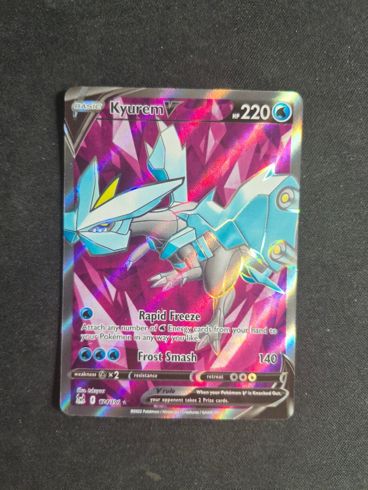 Pokemon Kaart Kyurem V LOR 174, Ophalen of Verzenden, Nieuw, Losse kaart, Foil