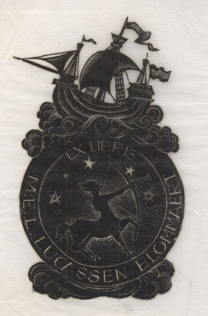 0248 Ex Libris Nederland : Dirk Govert van Luijn, 1947, Verzenden, Ex libris