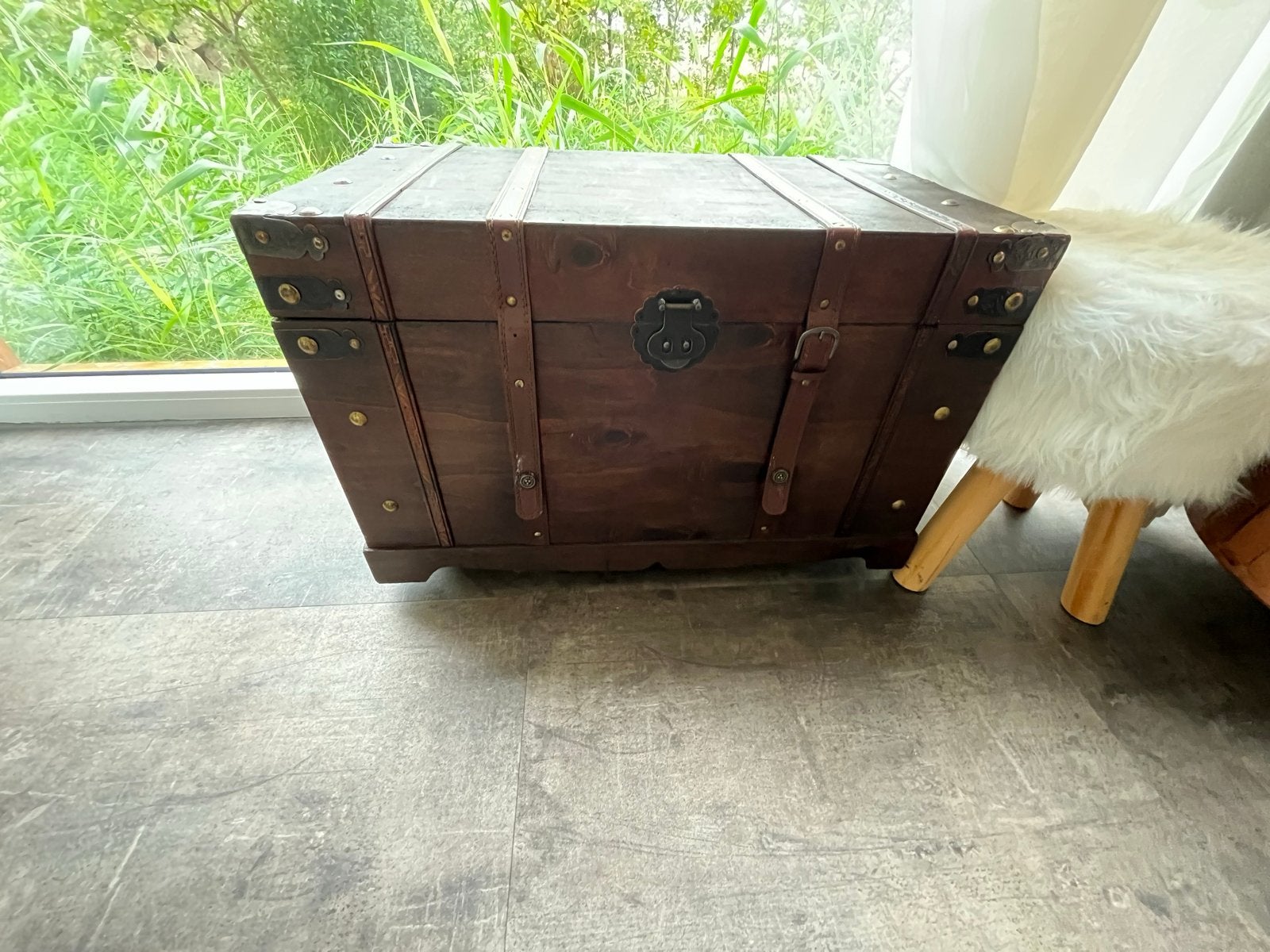 Vintage houten kist / opbergkist, Gebruikt, 50 tot 100 cm, Ophalen of Verzenden, 5 – 50