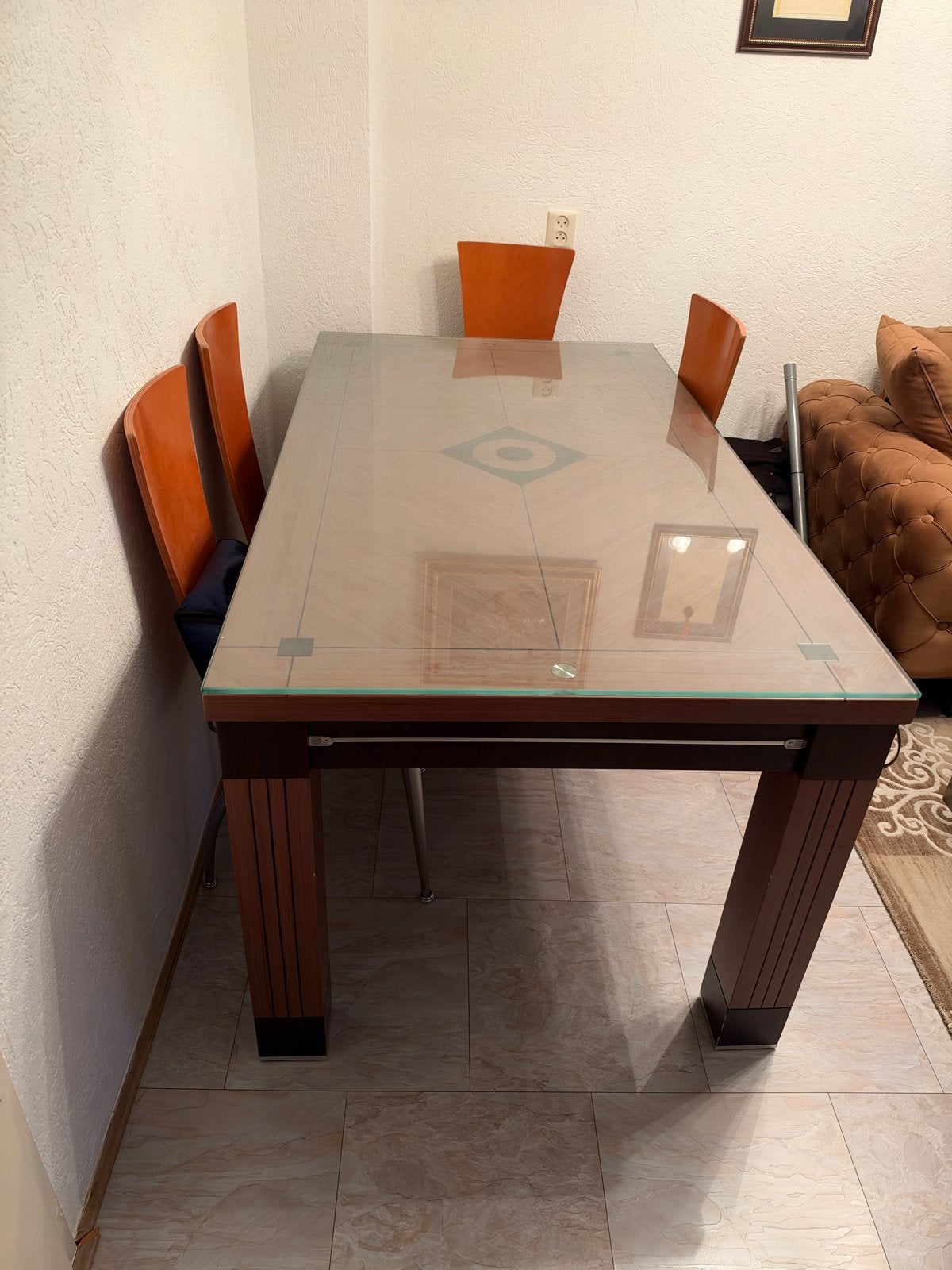 Salon meubel set, Ophalen, Minder dan 50 cm, Gebruikt, Glas