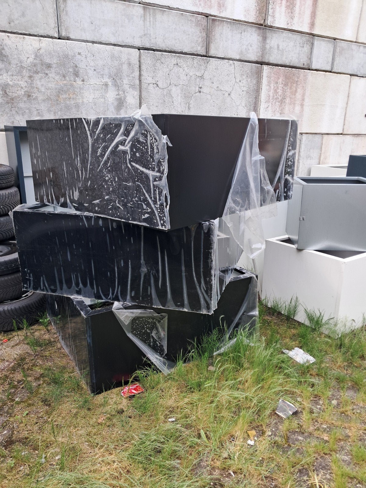 Rest partij bloembakken ivm verhuizing eenmalige aanbieding, Tuin en Terras, 100 cm of meer, Ophalen of Verzenden, Zo goed als nieuw