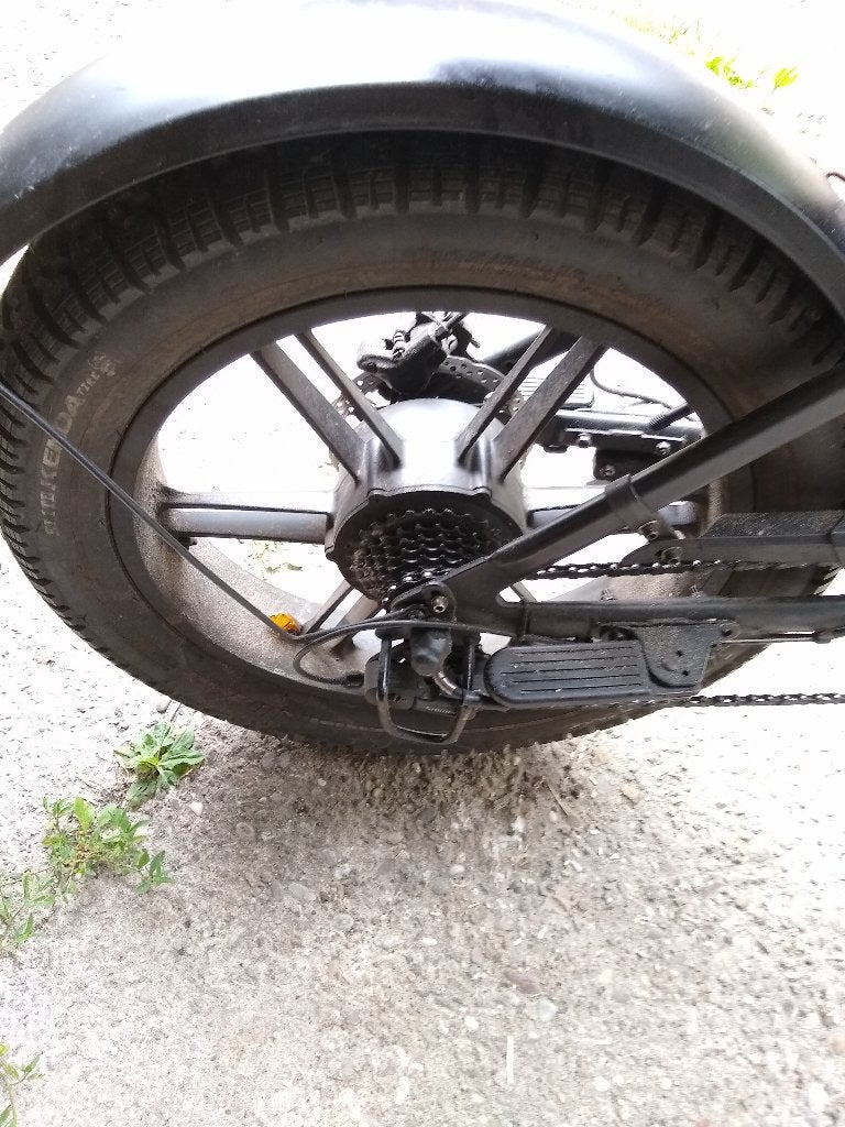 fatbike zwart met tweede accu, 47 tot 51 cm, Ophalen, Gebruikt, Overige merken