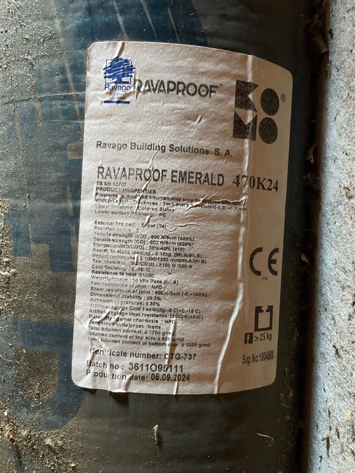 RavaProof Dakleer Rollen - Emerald 470K24 & Base 460P60, Overige materialen, Zwart, Nieuw, Ophalen of Verzenden