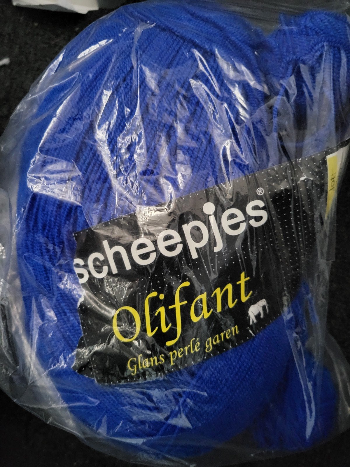 Scheepjes olifant, koningsblauw, Hobby en Vrije tijd, Breien en Haken, Ophalen of Verzenden, Nieuw, Breien of Haken, Wol of Garen