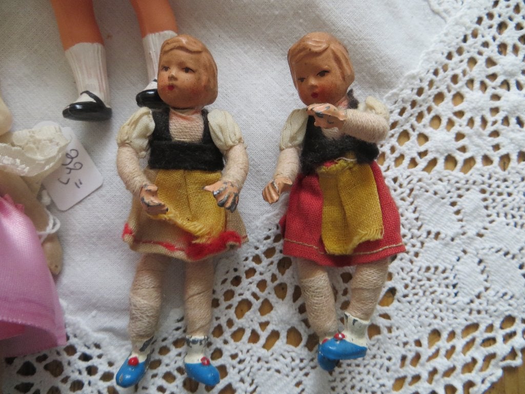 2 Caco popjes uit begin 1900, Ophalen of Verzenden